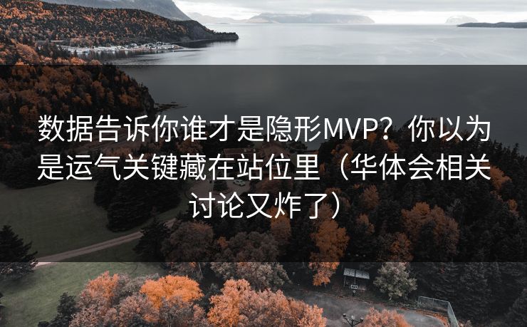 数据告诉你谁才是隐形MVP？你以为是运气关键藏在站位里（华体会相关讨论又炸了）
